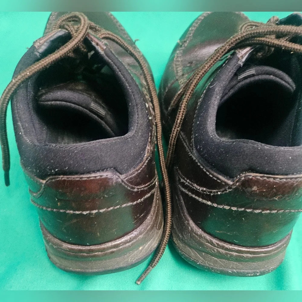 Clarks Travel Trek‎ Oxfords Brown Lace Up Leather Mens Size 11.5 Wide 16066038